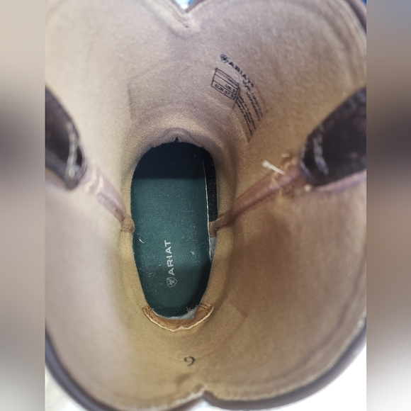 Ariat Men's Distressed Camo Sport Patriot Western Boots Broad Square Toe Size 6. - Picture 11 of 15